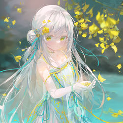 This is a pixiv picture whose title is 桃.