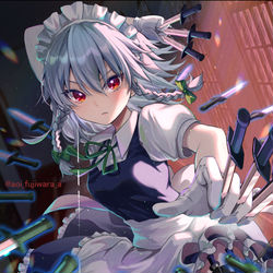 This is a pixiv picture whose title is 咲夜さん.