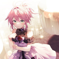This is a pixiv picture whose title is おめかしした勇者の女の子.
