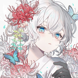 This is a pixiv picture whose title is 彼岸花.