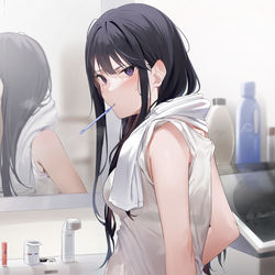 This is a pixiv picture whose title is むっ….