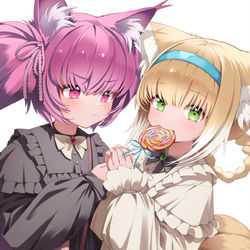 This is a pixiv picture whose title is 巫恋 x 铃兰 Shamare  x Suzuran.