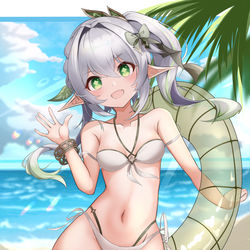 This is a pixiv picture whose title is 草神泳装.