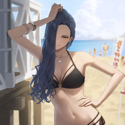 This is a pixiv picture whose title is もう休憩？案外体力ないのね。.