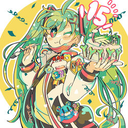This is a pixiv picture whose title is 15周年おめでとう！.
