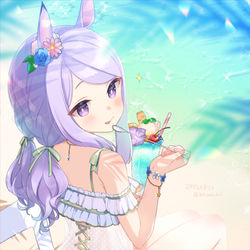 This is a pixiv picture whose title is 水着マックイーン（差分）.