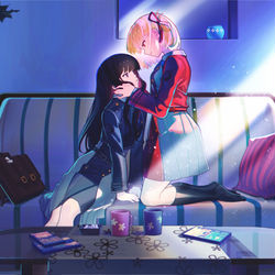 This is a pixiv picture whose title is chisato takina.