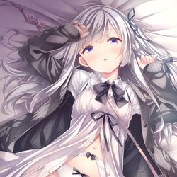 This is a pixiv picture whose title is ぎんぱつのおんなのこ。.