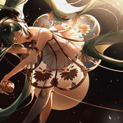 This is a pixiv picture whose title is 初音未来.