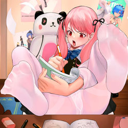 This is a pixiv picture whose title is 啊！！！！明天要开学了！！.