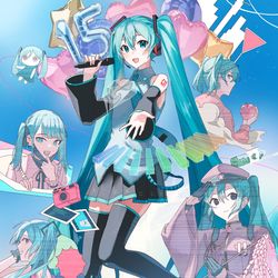 This is a pixiv picture whose title is 初音ミク15周年.