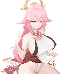 This is a pixiv picture whose title is 八重神子-贰.