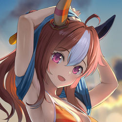 This is a pixiv picture whose title is 泳ご？.