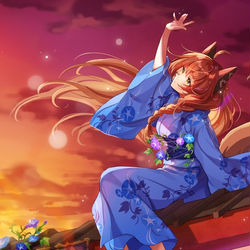 This is a pixiv picture whose title is アサガオの散る頃に.
