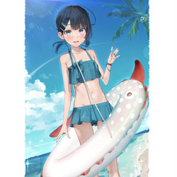 This is a pixiv picture whose title is アカマンボウ浮き輪.