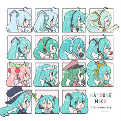This is a pixiv picture whose title is ◇ミク15周年◇.