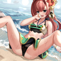 This is a pixiv picture whose title is 水着ソロモン.