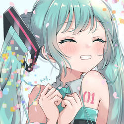 This is a pixiv picture whose title is 初音ミク.