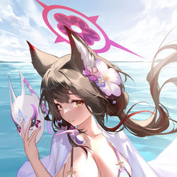 This is a pixiv picture whose title is 狐坂ワカモ.