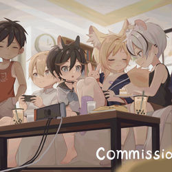 This is a pixiv picture whose title is 動圖委託~.