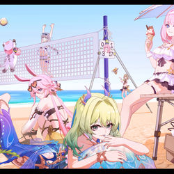 This is a pixiv picture whose title is Summer vacation.