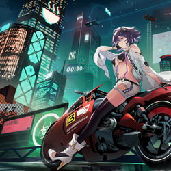 This is a pixiv picture whose title is Metropolis.