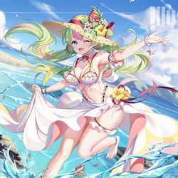 This is a pixiv picture whose title is 抓住夏天的尾巴.
