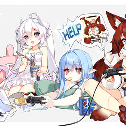 This is a pixiv picture whose title is ゲームタイム.