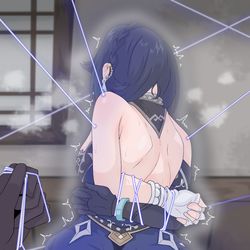 This is a pixiv picture whose title is 術師に負け夜蘭さん④.
