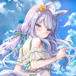 This is a pixiv picture whose title is 水着マックイーン.