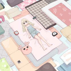 This is a pixiv picture whose title is 最上の睡眠を求めて.