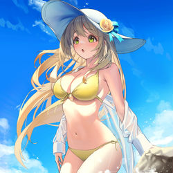 This is a pixiv picture whose title is ノノミ (水着).