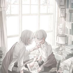 This is a pixiv picture whose title is 秘事.