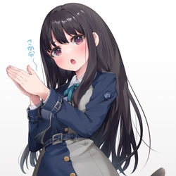 This is a pixiv picture whose title is たきなちゃんの可愛いポーズとおぱん♥.