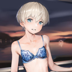 This is a pixiv picture whose title is 黄昏レーベきゅん.