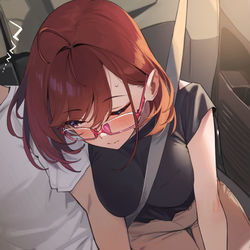 This is a pixiv picture whose title is 近視の姉＃72.