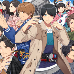 This is a pixiv picture whose title is 仮面ライダービルド5周年！.