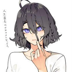 This is a pixiv picture whose title is 髪がのびた.
