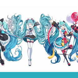 This is a pixiv picture whose title is 初音ミク マジカルミライ10th.