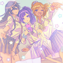 This is a pixiv picture whose title is ギャルピース☆☆☆.