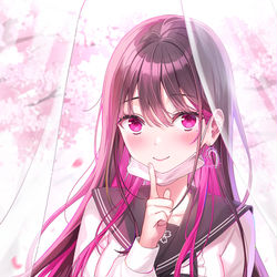 This is a pixiv picture whose title is 【初画集】内緒だよ！.