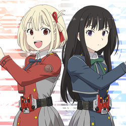 This is a pixiv picture whose title is 「ヒート！」「トリガー！」.