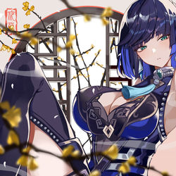 This is a pixiv picture whose title is 夜蘭.