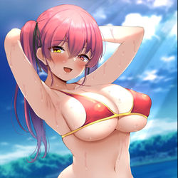 This is a pixiv picture whose title is 海と船長.