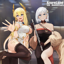 This is a pixiv picture whose title is 5周年.