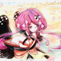 This is a pixiv picture whose title is 【イラコン投稿】桜月凛.