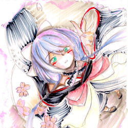 This is a pixiv picture whose title is 【にじさんじイラコン】桜凛月.