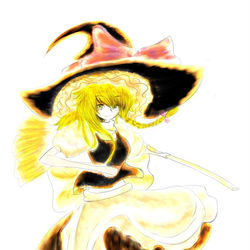 This is a pixiv picture whose title is 【イラコン】東方 魔理沙.