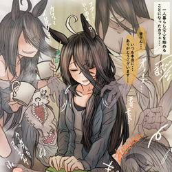 This is a pixiv picture whose title is カフェの一人暮らし(？).