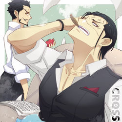 This is a pixiv picture whose title is 【ワンピ絵まとめ】クロスギルド.